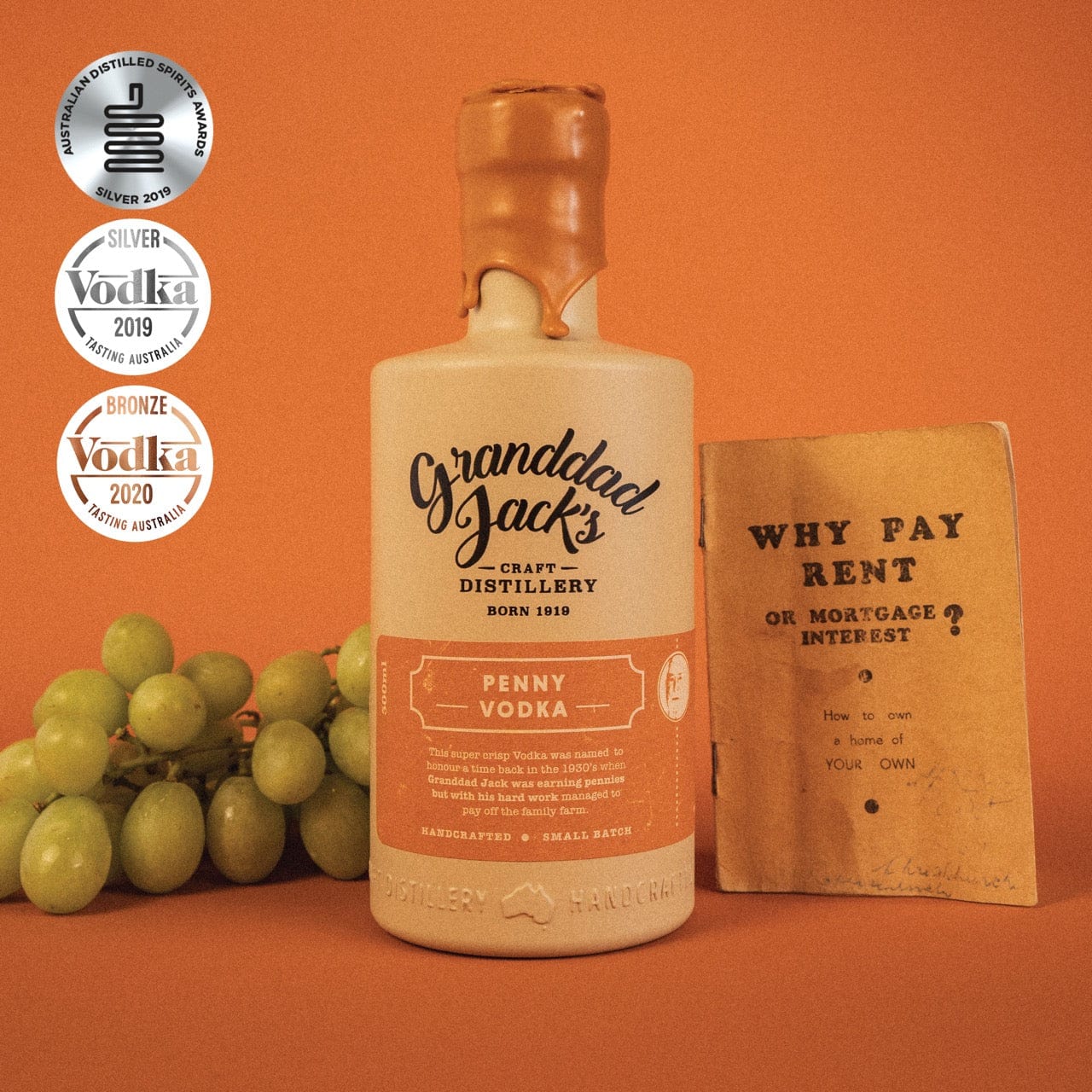 Granddad Jacks Craft Distillery 500ml Penny Vodka