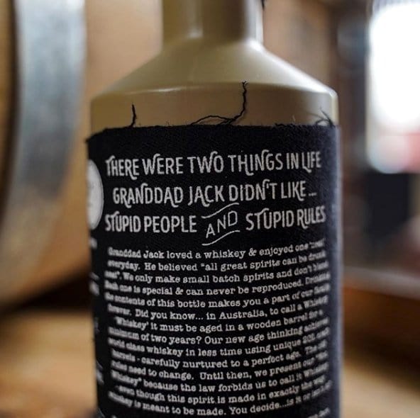 Granddad Jacks Craft Distillery 500ml Bourbon Not Whiskey (Bourbon)