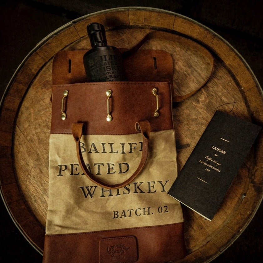 Bailiff Whiskey Bank Bag & Ledger - Granddad Jack's Craft Distillery