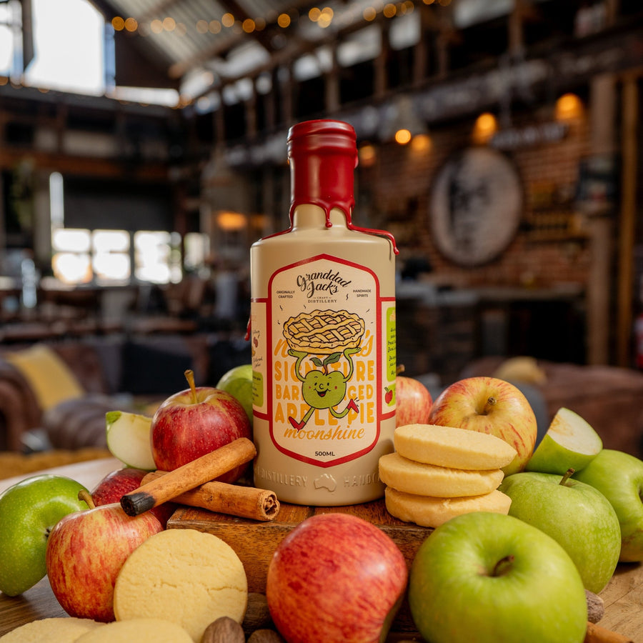 Barrel Aged Apple Pie Moonshine - Granddad Jack's Craft Distillery