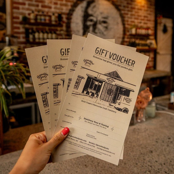 tobacco factory gift vouchers Gift Voucher – Granddad Jack's Craft Distillery