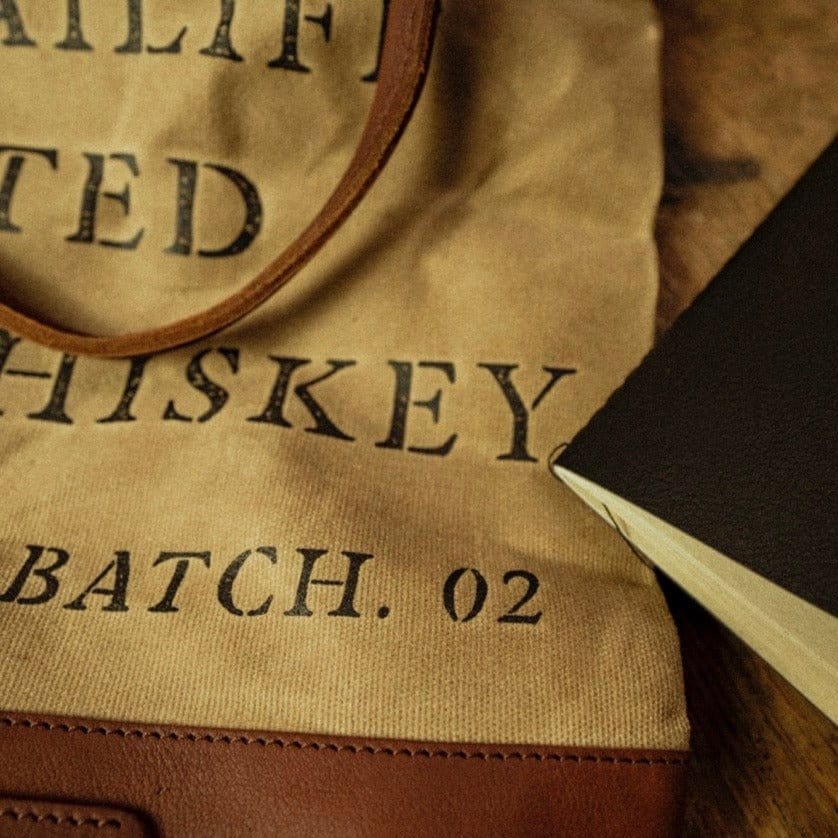 Granddad Jacks Craft Distillery Peated Single Malt #2 Bailiff Whiskey Bank Bag & Ledger