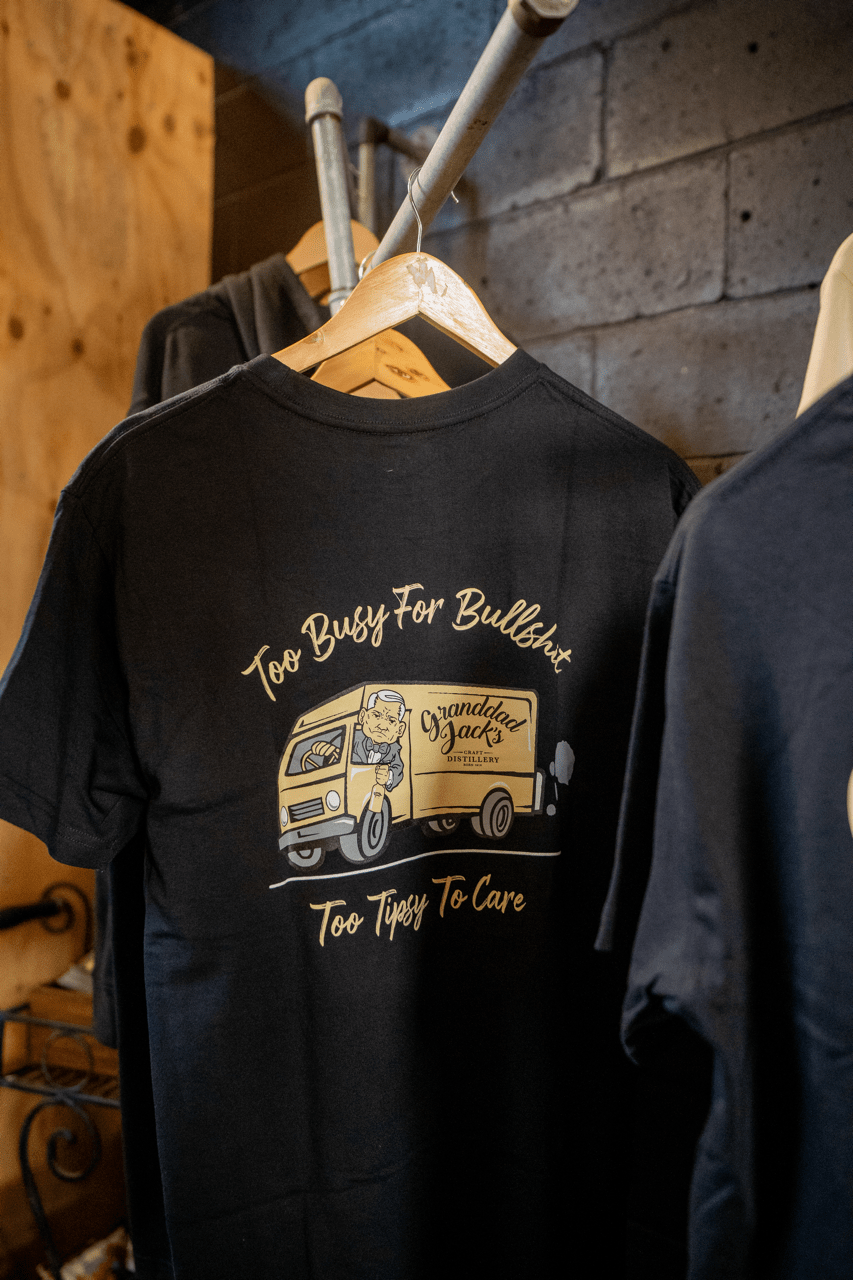 Too Busy for Bullshit Tee (Unisex) - Granddad Jack's Craft Distillery