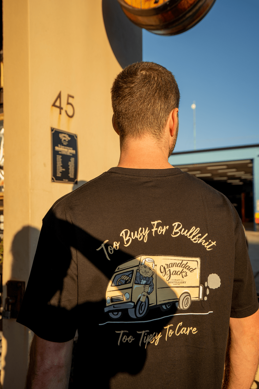 Too Busy for Bullshit Tee (Unisex) - Granddad Jack's Craft Distillery
