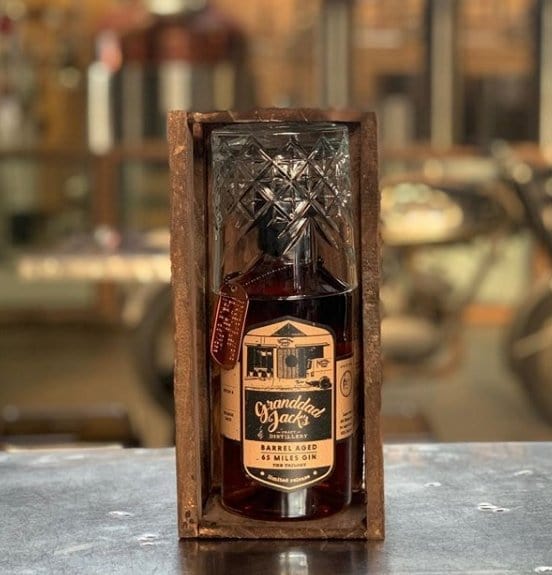 Granddad Jacks Craft Distillery Barrel Aged 65 Miles Gin (January 2020)