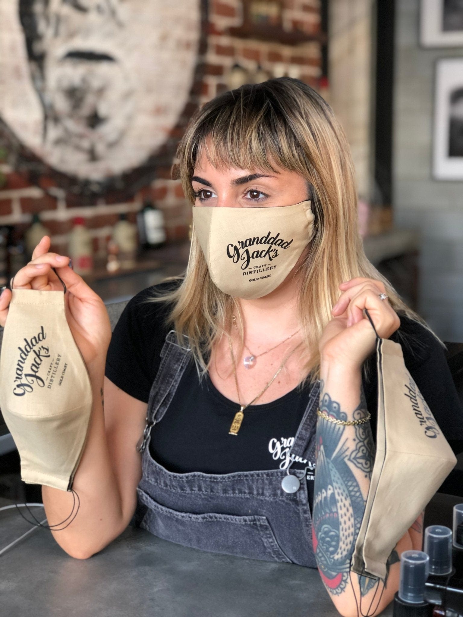Granddad Jacks Craft Distillery Unisex Cotton Face Mask