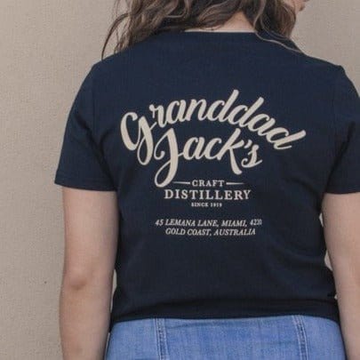 Granddad Jacks Craft Distillery X Small / Black Women's Logo Tee