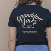 Thumbnail for Granddad Jacks Craft Distillery X Small / Black Women's Logo Tee